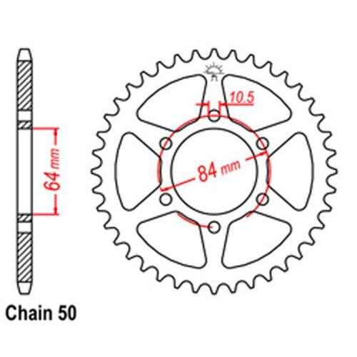 Suzuki Motorcycle Rear Sprocket 42 Teeth 530