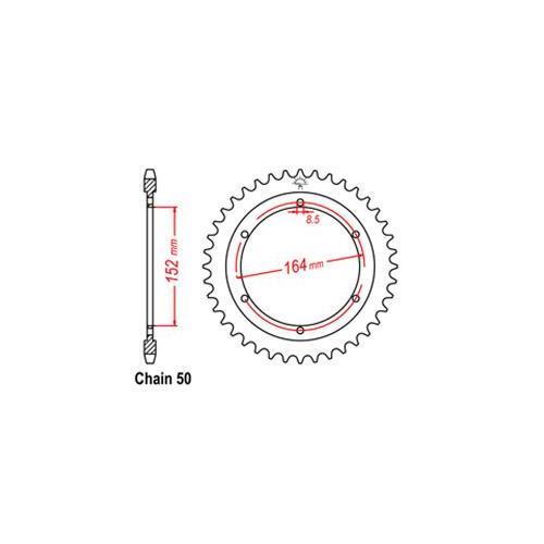 Rear Sprocket Yamaha 530