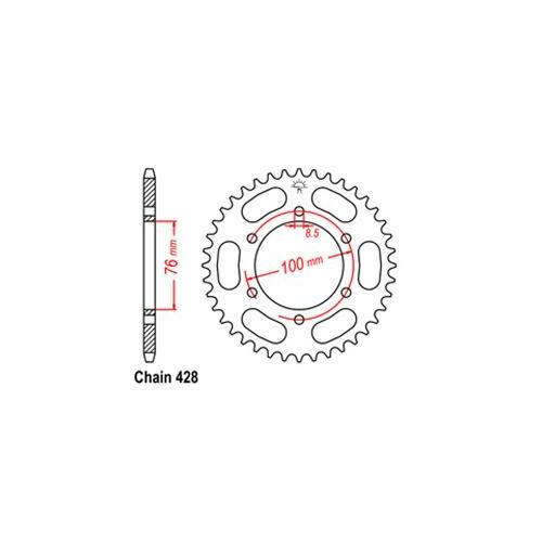 Rear Sprocket Yamaha 428