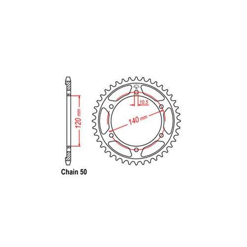 Rear Sprocket Suzuki Kawasaki 530