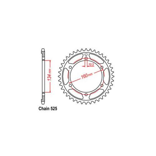 Rear Sprocket Suzuki 525