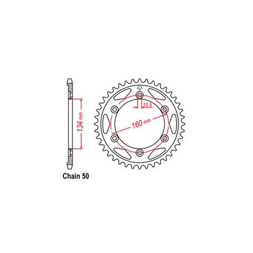 Rear Sprocket Honda 530