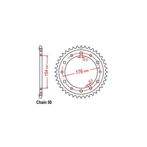 Rear Sprocket Honda 530