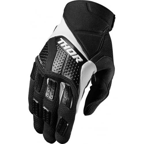 Thor S17 Rebound Motorcycle Gloves - Black/White