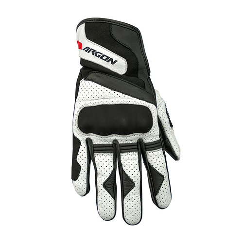 Argon Charge For Men Motorcycle Off Road Gloves - Black/White S