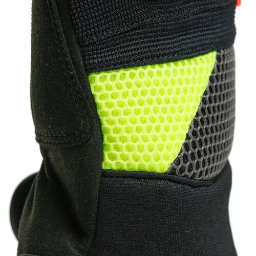 Dainese VR46 Curb Short Gloves Black/Anthracite/Fluo-Yellow