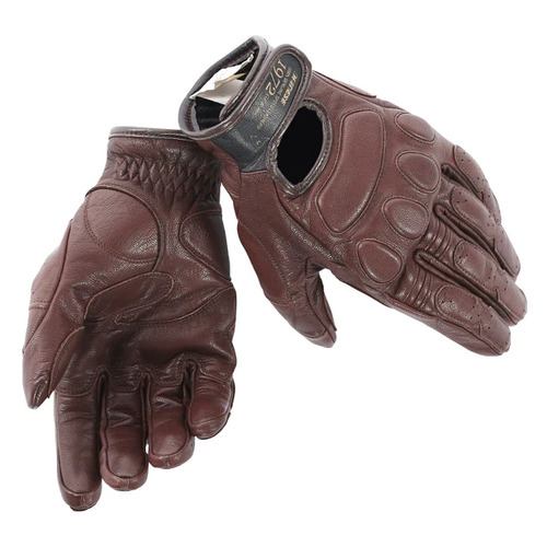 Dainese Blackjack Unisex Leather Motorcycle Gloves Dark Brown/Xs