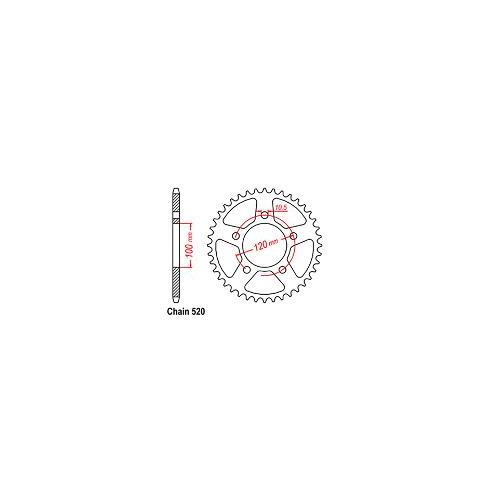 Rear Sprocket Aprilia 520