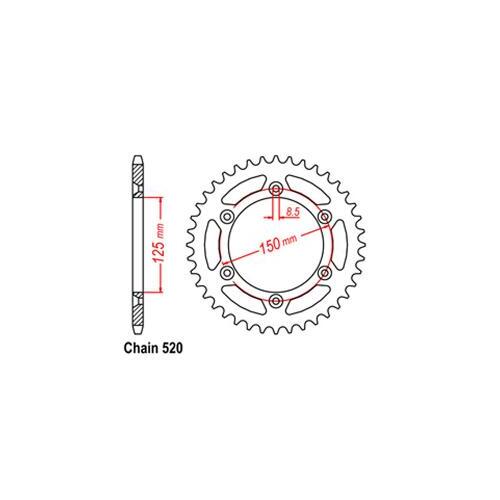 Rear Sprocket Ktm 520