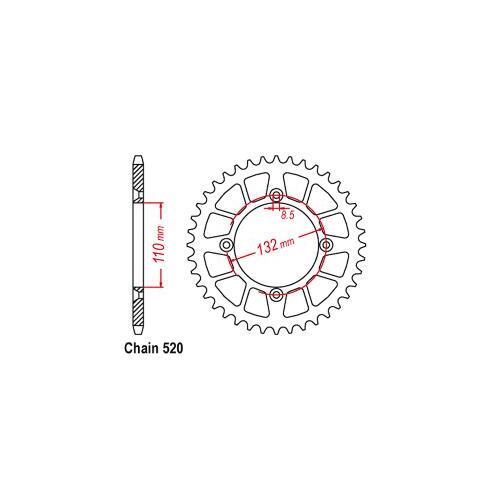 Rear Sprocket Ktm 520