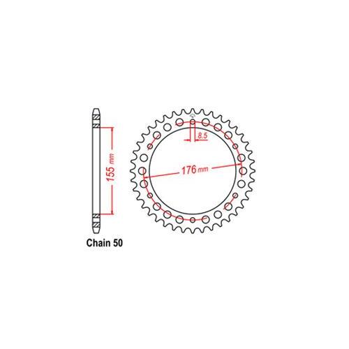 Rear Sprocket Triumph 530