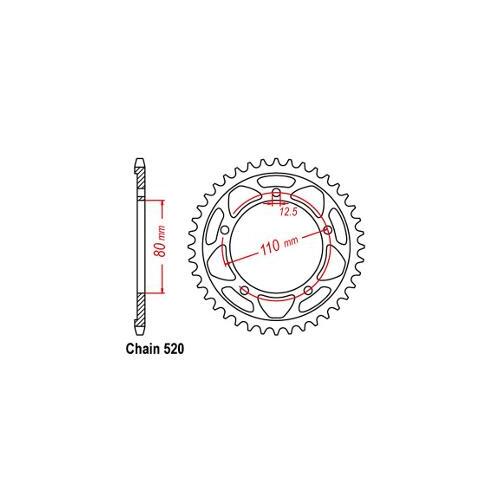 Rear Sprocket Triumph 520