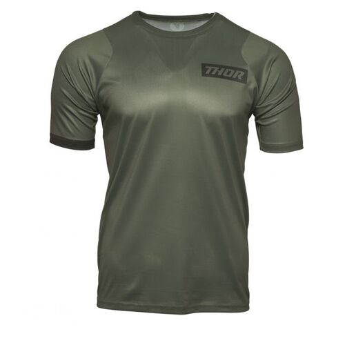 Thor Assist Short-Sleeve Jersey - Army/Green