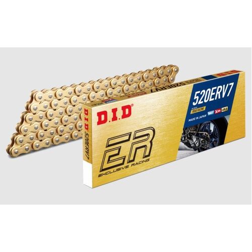 DID Exclusive Racing 520ERV7 120ZB  Chain -  Gold/Black