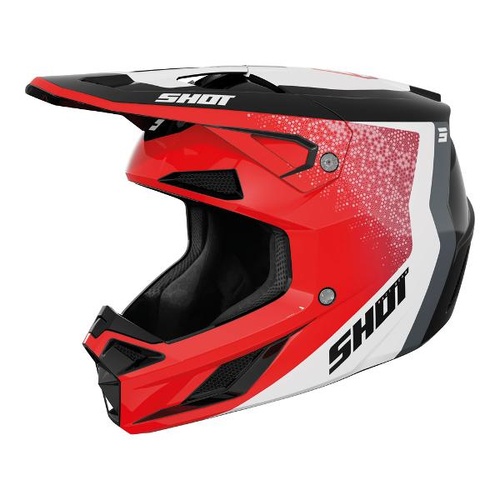 SHOT Helmet Speed Hybrid Red Glossy