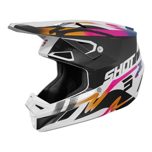 SHOT Helmet Speed Wave Black/White Pearly