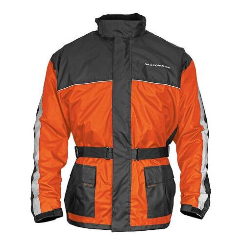 Nelson-Rigg  Solo  Motorcycle Rain  Jacket Orange/Black S