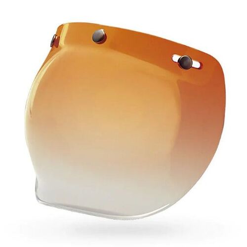 Bell Custom 500 3 Snap Bubble Helmet Visor - Amber Gradient