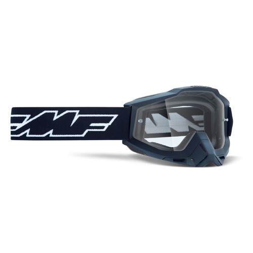 FMFVS Powerbomb Clear Lens Motorcycle Goggles - Rocket Black