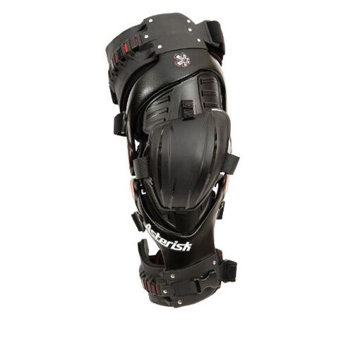 Asterisk Ultra Cell 4.0 Motorcycle Knee Braces Pair - Black