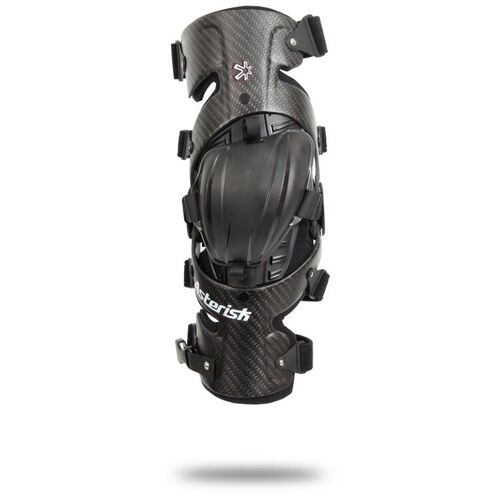 Asterisk Carbon Cell 1 Motorcycle Knee Braces Left - Carbon Fiber