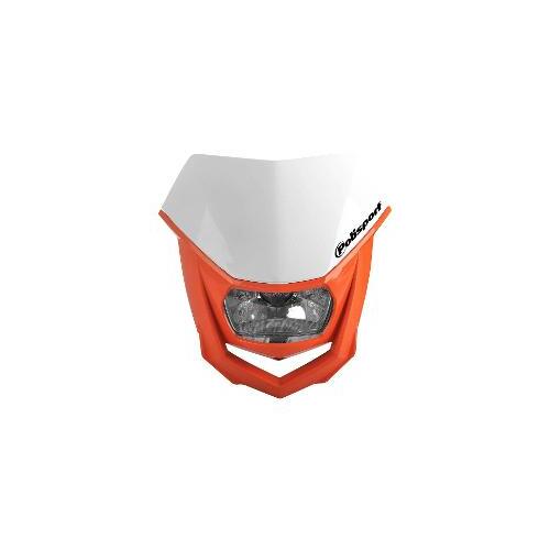 Polisport Headlight Beam High/Low Halogen Lamp - Orange/White