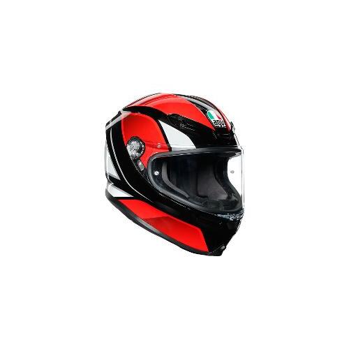 AGV K6 Motorcycle Helmet  Hyphen Black/Red/White ML 