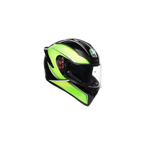 Agv K1 Qualify Motorcycles Helmet - Black/Lime