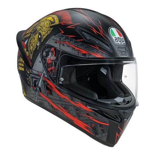 AGV K1 S Gladiator Matt Black/Gold/Red [Size: Small]