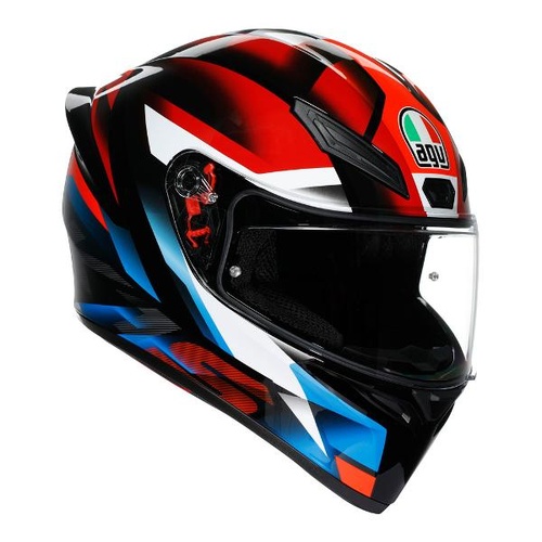 AGV K1 S Fastlap Black/Red/Blue [Size: Small]