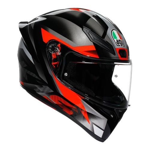 AGV K1 S Fastlap Black/Grey/Red [Size: Small]