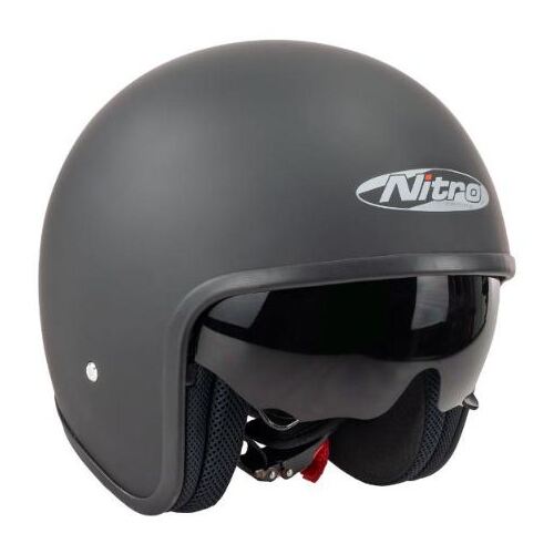 Nitro X606V Satin Motorcycle Helmet - Black  