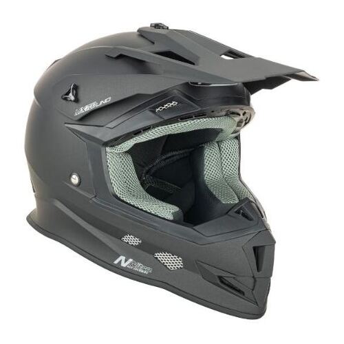 Nitro MX700 Satin Motorcycle Helmet - Black  