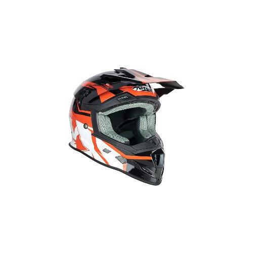 Nitro MX700 Off Road Motorcycle Helmet  Black/Red/White 