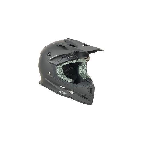 Nitro MX700 Off Road Motorcycle Helmet  Youth Satin Black 