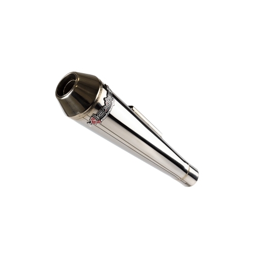 Lextek Classic Polished Stainless Steel Exhausts Silencer (Right Hand) 