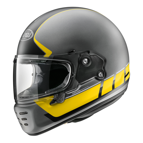 Arai Concept-X Ventilation Speed Block Motorcycle Helmet - Matte Yellow