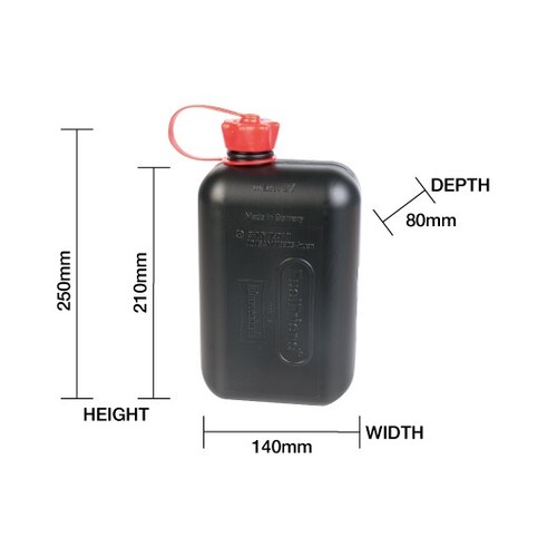 Sw-Motech Motorcycle Trax Oil / Fuel Canister 2 Litres