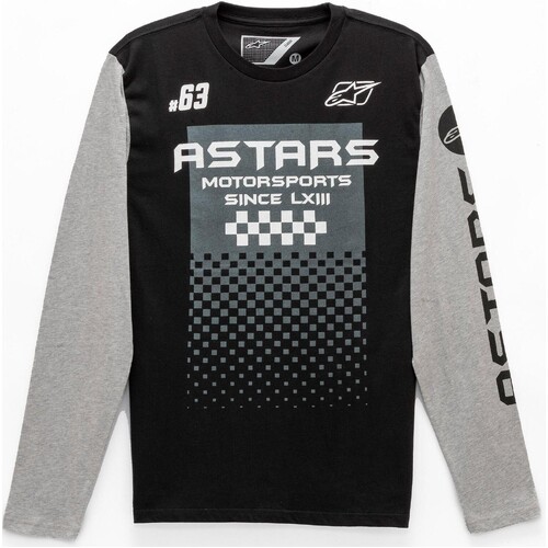 Alpinestar Tachen Long Sleeve T-Shirt Black Heather Grey S