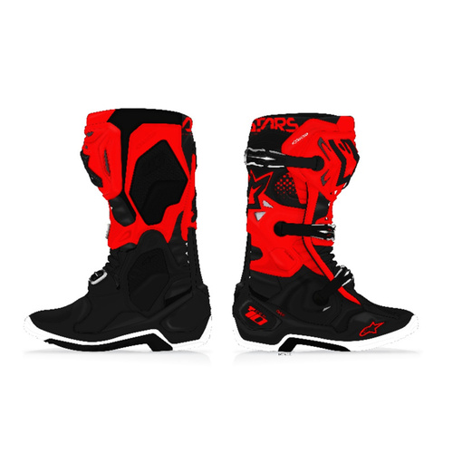 Alpinestar Tech 10 Motorcycle Boots (My20) (31) Red Black 