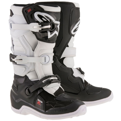 Alpinestars Tech 7S Motorcycle Boot Black White / Youth 02