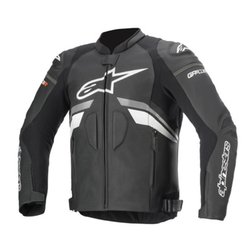 Alpinestars GP Plus R V3 Air Motorcycle Leather Jacket - Black/Dark Gray