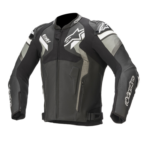 Alpinestars Atem V4 Motorcycle Leather Jacket - Black/Black