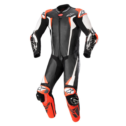 Aipinestars Racing Absolute V2 1 Pc Suit Black White Red Fluro / 48