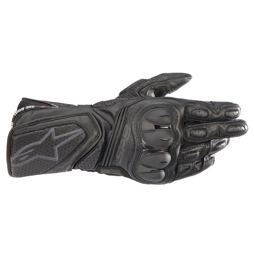 Alpinestars Women's SP-8 V3 Leather Motorcycle Gloves  - Black/Black