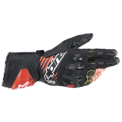 Alpinestar Gp Tech V2 Gloves Black White Red Fluro (1231) /58