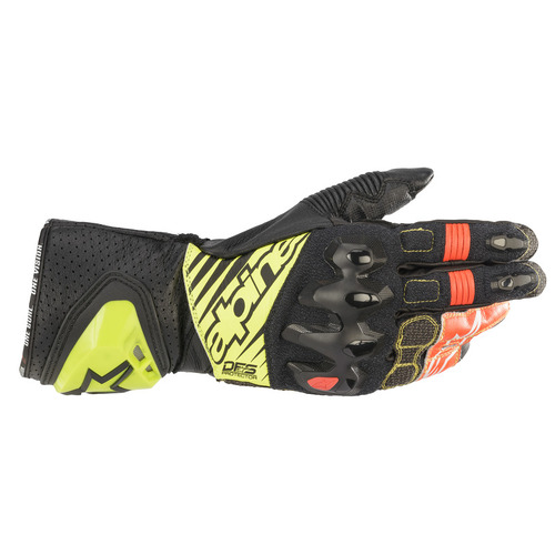 Alpinestar Gp Tech V2 Gloves Black/Fluro Yellow/Fluro Red (1503) /58