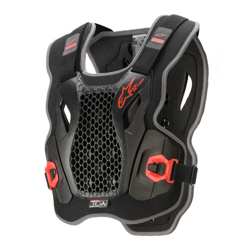 Bionic Action Motorcycle Chest Protector Black Red M/L