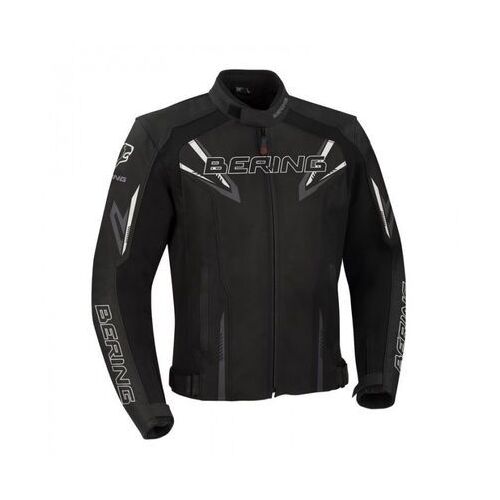 Bering Skope Leather Motorcycle Jacket Black/Grey 