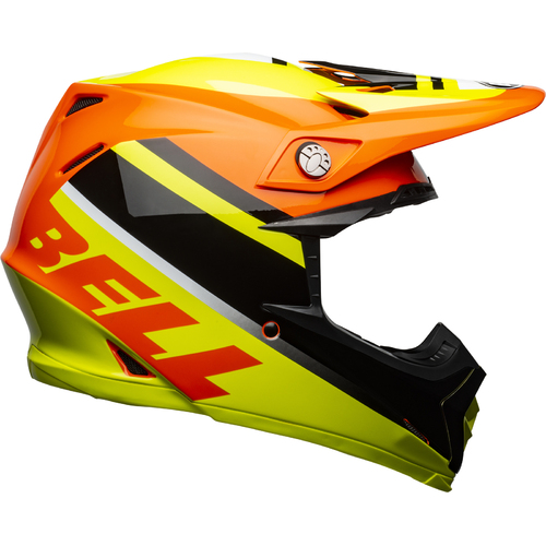 New Bell Moto-9 MIPS Motorcycle Helmet Prophecy Yellow/Orange/Black 